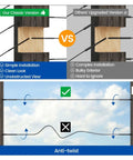Comparison of classic and upgraded 80 Pack 1/8 Inch Black Cable Railing Hardware Kit With Left And Right Handed Swage Lag Screws For Wood Posts in T316 Stainless Steel.