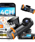 4 Channel 360 Degree Dash Cam For Full Coverage With Front 2.7K STARVIS Night Vision Cabin 1440P Rear 1080P design details