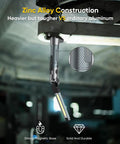 Rechargeable Magnetic Work Light With 4000mAh Battery, 1200 Lumens, Hook Design, zinc alloy hanging from metal surface
