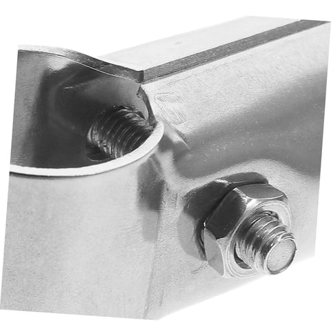 4 Pack Stainless Steel Pipe Fittings And Hose Clamps For Steel Tubing DIY Clip Tools Heavy Duty For Greenhouse Shelves End Rails Fences Clothes Racks Dog Kennels And Home Projects