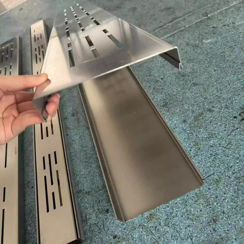 Pro Grade Trench Drain Kit With Removable Channel And Grates For Outdoor Yard Patio Deck Garden Lawn Pathway Drainage System Built To Last And Weatherproof Stainless Steel close-up