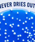 Blue Crackle And Kracken Thinking Putty in a 4 Inch Tin with white foam beads, promoting never dries out feature.