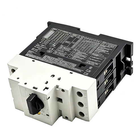 PKZM0-12 Circuit Breaker Game Changer Replacement For Eaton Electrical Protection black and white industrial grade switch.