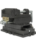 Heavy Duty Metal Milling Machine With 3 Inch Sliding Vice Drill Press And Cross Clamp Fixture For Precise Bidirectional Clamping And No Nonsense Secure Workholding, iron body