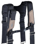 Triple Bag Tool Bag Set With Suspenders, Heavy Duty 1680D Poly, Tan And Black LoadBear Stretch Suspension detail view