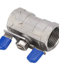 Rock Solid 3/4 Inch Stainless Steel Ball Valve With Female Thread Pipe Fitting For Water And Gas Lines built tough with easy turn handle.