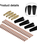 Flux Core MIG Welding Kit With Gasless Nozzles And 0.035 In Contact Tips And Diffusers For Easy Swaps, overview of set