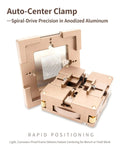 Auto Centering BGA Reballing Station Pro Kit With Aluminum Build, Tool Free 4 Corner Stencil Lock And Height Adjustable Swivel Corners, Auto Fixing Solder Rework System, Includes 3 Random Stencils For Fast, Precise Reballing. Auto-centering aluminum clamp with stencil for BGA rework