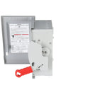 Heavy Duty 30 Amp 3 Pole Non Fused Safety Switch 600 Volt 3 Wire With Quick Make Quick Break Mechanism, open view