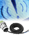 Inductive Proximity Sensor Switch With 15mm Detection Range NPN Normally Open Output Plated Brass Body Workhorse anti interference