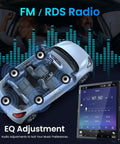 Illustration of Chevy Cruze Car Stereo 2009 2015 10.4 Inch IPS Touchscreen with FM/RDS radio and EQ adjustment features.