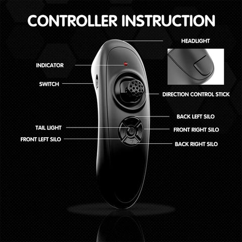 Remote controller for Pro RC Fishing Bait Boat With Four Bait Holders, 1640ft Remote Range, Line Drop, cruise control features