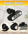 Ultra Bright USB Rechargeable Bike Light With Waterproof Aluminum Headlamp, Quick Charge, mounted bike accessory detail