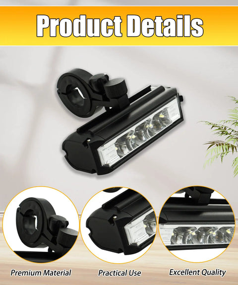 Ultra Bright USB Rechargeable Bike Light With Waterproof Aluminum Headlamp, Quick Charge, mounted bike accessory detail
