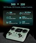 Dual Footswitch Stereo Looper Pedal For Guitar And Bass With Screen Auto Record 300 Minutes Recording 100 Loop Slots Display