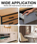 Wide application image showing 10 Sets Brown Plastic Drawer Track Slides And Glides With Mounting Screws For Home Makeovers in furniture.