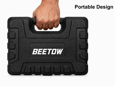 Grab This Badass 8-Inch Rivet Nut Gun Kit For Quick Repairs! Comes With Nine Mandrels And One Hundred Nuts For Metal Or Drywall Jobs. Perfect Stroke Control Makes Fastening Easy Plus Hard Case Keeps Gear Safe On Job Sites. Black hard case with handle for rivet nut gun kit