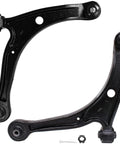 10pc Front Suspension Kit for 2006 to 2008 Honda Pilot and Acura MDX Includes Lower Control Arms Sway Bar Links Inner and Outer Tie Rod Ends Plus Boots Upgrade Your Daily Driver Ride Quality, black lower control arms