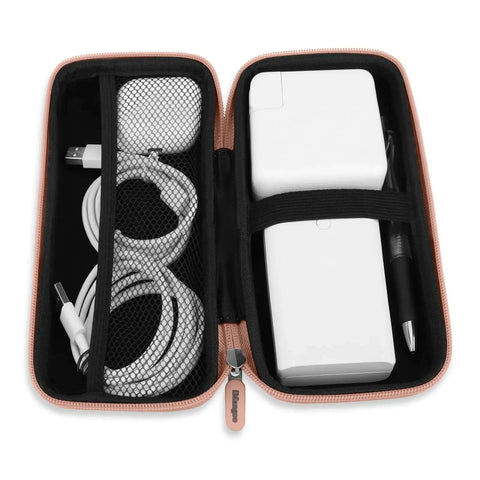 Roomy Tech Gear Organizer Pouch Featuring Smart Cable Stash Design Ideal For Weekday Grinds Or Weekend Getaways stashes chargers and cables inside.