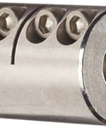 Heavy Duty One Piece Clamping Rigid Coupling Machined From 303 Stainless Steel, featuring precision honed bores and mounting holes.