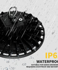 UFO LED High Bay Light 150W 22500 Lumens 5000K Daylight No Glare IP65 Waterproof under rain
