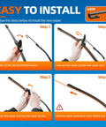 Step-by-step installation guide for Premium All Season Windshield Wiper Blades Set Of 2, 26 And 16 Inch Fit.