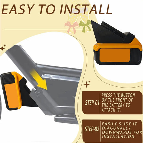 Battery Adapter For Stacyc 12 And 16 Inch Electric Bikes Lets You Use Dewalt 20V And Milwaukee M18 Batteries With Quick Install And A Secure Fit For Longer Rides