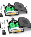 No Soldering Needed DB25 Male And Female Serial Adapters Kit For DIY RS232 D Sub 25 Pin Cabling With Terminal Connectors
