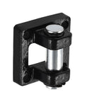 Air Cylinder Clevis Mounting Bracket With Four Bolt Holes And 14mm Pin For Pneumatic Systems Compact 50x50x32mm Mounting Base