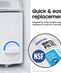 Fridge Water Filter Replacement Cartridge With Carbon Block Filtration For Clean Fresh Drinking Water, Six Month Life, Ice Maker Compatible, Reduces Contaminants HAF-CIN/EXP, 1 Pack showing easy installation