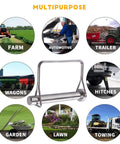 10 Piece Large Trailer Coupler Pin Set for multipurpose use in farming, automotive, trailers, wagons, hitches, garden, lawn, towing