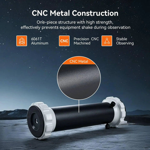 240mm Height Boost Telescope Tripod Riser For SV225H And SV225T CNC aluminum metal construction under starry sky