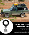 Heavy Duty 4 Pack M8 T Slot Bolts With Eye Nuts For Roof Racks, Stainless Steel T Track Bolts shown securing a roof rack on SUV
