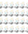 Go To 24 Pack Ultra Thin 6 Inch LED Recessed Downlights With Junction Box 5CCT Color Temperatures 2700K To 5000K Dimmable