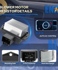 Top Tier Beefy Rear Automatic Control Blower Motor Resistor That Gives Your Ride Climate Control Straight Fire Compatible With Toyota Highlander Sequoia Sienna Ru735 4P1717 Replacement - 5-pin connector and heat sink design