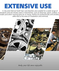Mechanical parts and machinery showcasing the use of 261 Pcs Lock Washer And E Clip Kit With 100 Internal Tooth Star Washers.