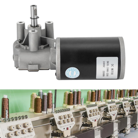 24V 80W 220RPM Brushed DC Gear Reduction Motor With Left Position Mount High Efficiency Gearbox SDX20U, ideal for automation