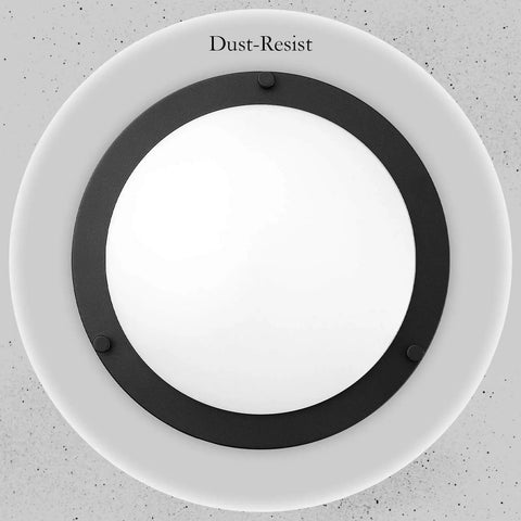 12 Inch LED Ceiling Light Fixture Dimmable 20W Flush Mount With Three Color Temperatures 3000K 4000K 5000K Black ETL Listed