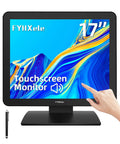 17 Inch Capacitive Touchscreen Monitor With Ten Point Multi Touch For Fluid Gestures In Restaurant Retail And Pos Kiosks focused on colorful display and hand interaction.