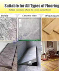 Heavy Duty Hidden Floor Access Panel Hatch Camouflaged Cellar Door For Concealed Basement Entry And Legit Load Bearing Garage Cover with marble, tile, and wood textures.