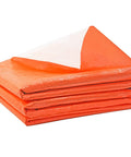 Heavy Duty Waterproof Poly Tarp Eight Mil Thick 10x100 Feet With UV Proof Shield folded orange tarp