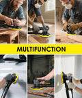 Random Orbital Sander With 360W Brushless Motor 150mm Backing Plate 6 Variable Speeds Up To 10000 RPM used for wood, car, wall sanding