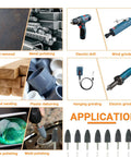 Applications of Cone Shaped Aluminum Oxide Grinding Stone Set with Quarter Inch Shank for Various Grinding and Polishing Tasks