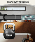 Black Long Shower Curtain Rod Tension Bar 30 To 120 Inch Adjustable Spring Heavy Duty No Drill No Slip Stainless Steel Rust Resistant