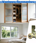 2-Pack 1-1/4 Inch Sliding Door Rollers Replacement With Steel Ball Bearing Tandem Wheels in closet and window settings