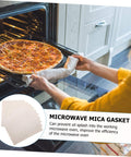 Microwave mica sheets for oven replacement heat resistant insulation plates easy to cut to fit your microwave protects against food debris and oil splashes 10 pack shown in kitchen setting