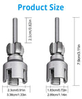 Kick Butt Plumbing Work With This Heavy-Duty PVC Pipe Threader Set sizes including 0.91in and 0.72in cutting tools shown.