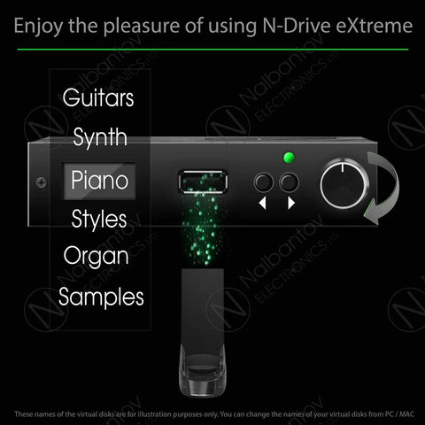 N-Drive eXtreme Drive Emulator For Yamaha Disklavier USB insertion with piano mode selection interface