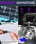 Black Metric Roll Pin Set With Storage Case 13 Sizes From M1.5 To M6 Slotted Steel Roll Pins For Automotive Repair And Mechanical Fastening Handy 415Pcs Dowel Tension Pins Kit For Pros And DIYers, shown with organized storage case, black oxide finish.