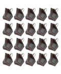 200 Pcs Shelf Pegs With Metal Pins, Beefy Heavy Duty Nickel Plated Iron Cabinet Shelf Support, 5mm, 4 Colors displayed in rows